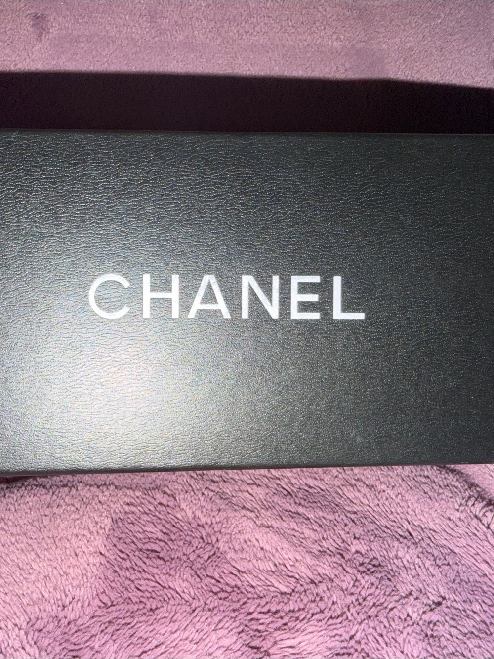 CHANEL Women Black and White Sunglasses Box